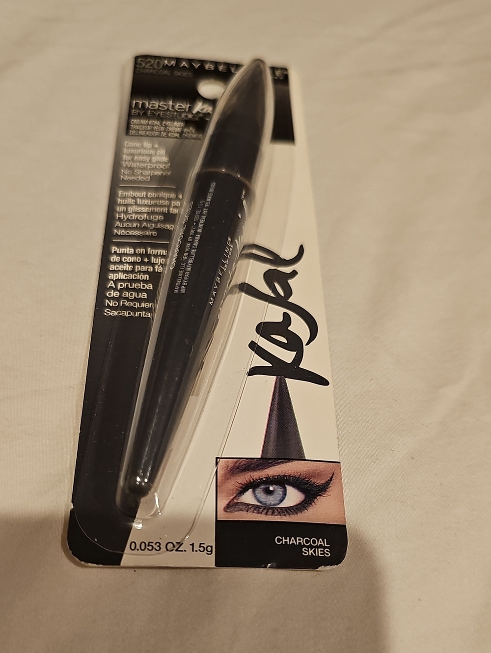 Maybelline 520 Charcoal Skies Master Kajal by Eyestudio New